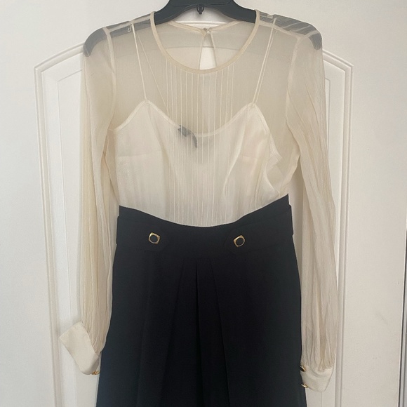 Donna Karen Vintage Black and White Princess Dress - Picture 1 of 3